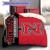 Nicholls State Colonels Pattern Bedding Set Quilt Cover Pillowcase Home Decor Gift (1 * Duvet Cover + 2 * Pillowcase, Without Core)