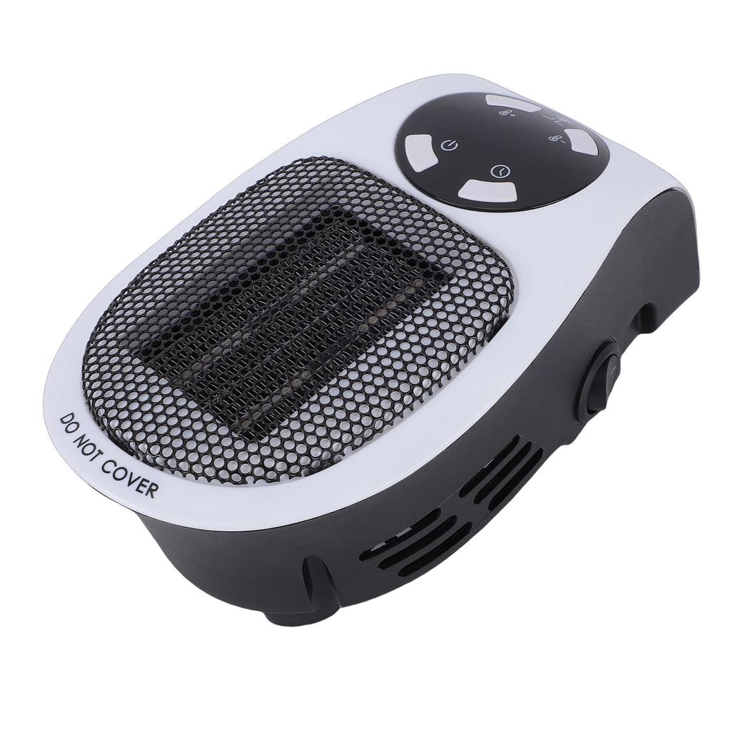 Wall Plug In Heater 500W Portable Wall Outlet Heater with Remote LED Display Adjustable Thermostat and 12H Timer for