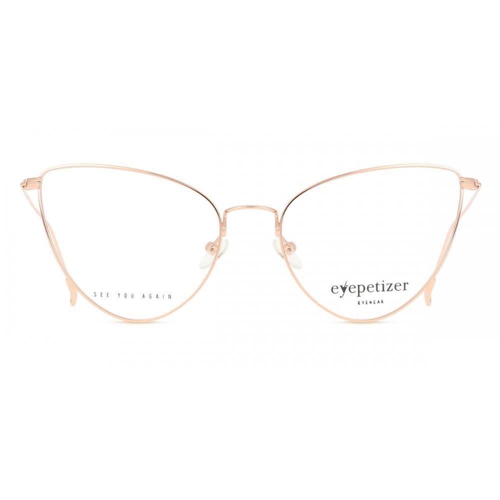 

Eyepetizer Women Eyeglasses C.9 Op Natalia Matte Rose Gold/54-17-145