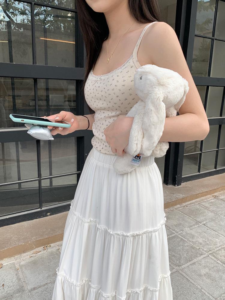 Rayon Jacquard Slimming Camisole Vest - 2024 Summer Collection for Women