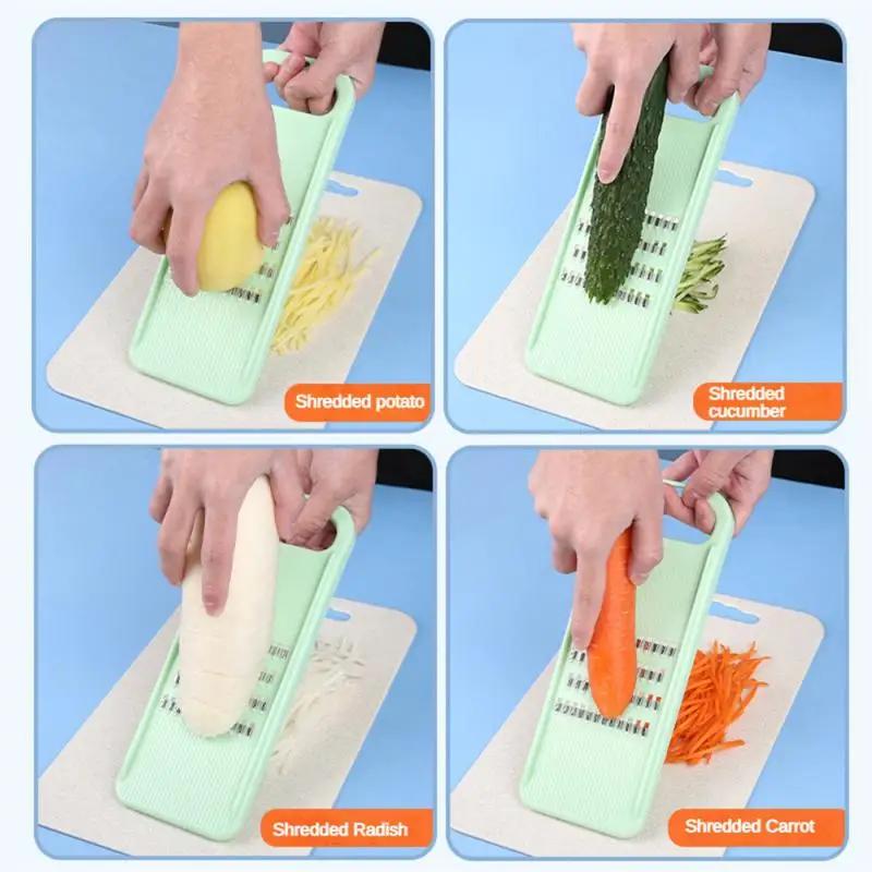 1/3Pcs Vegetable Grater Potato Grid Slicer Carrot Chopper Cutter Wave Knife Chipper Salad Kitchen Shredder Peeler Masher Tools