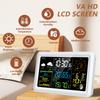 Weather Station with Outdoor Sensor Indoor Outdoor Thermometer with 7.5-inch VA LCD Screen Weather