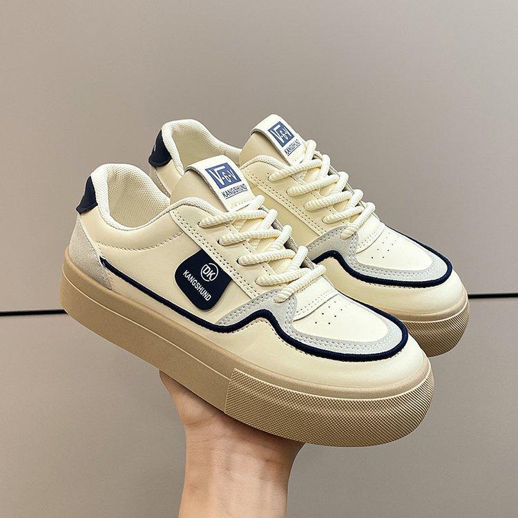Hong Kong style board shoes autumn new color matching simple casual shoes student sports running shoes