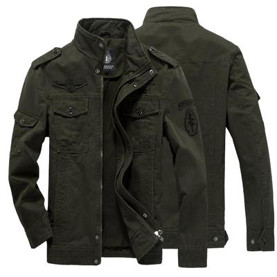 Autumn and Winter Men's Jacket, Military Casual Jacket, Large Size Men's Pure Cotton Jacket
