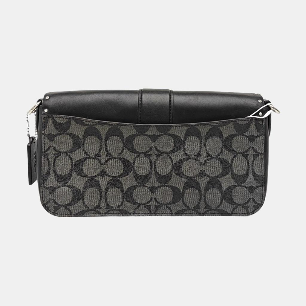 [Gebraucht] Georgie 26 Klassische Monogramm-Nieten-Kutsche Logo Beschichtetes Canvas Achseltasche Wein Gott Tasche Umhängetasche Medium - Sehr Gut #PBX18D