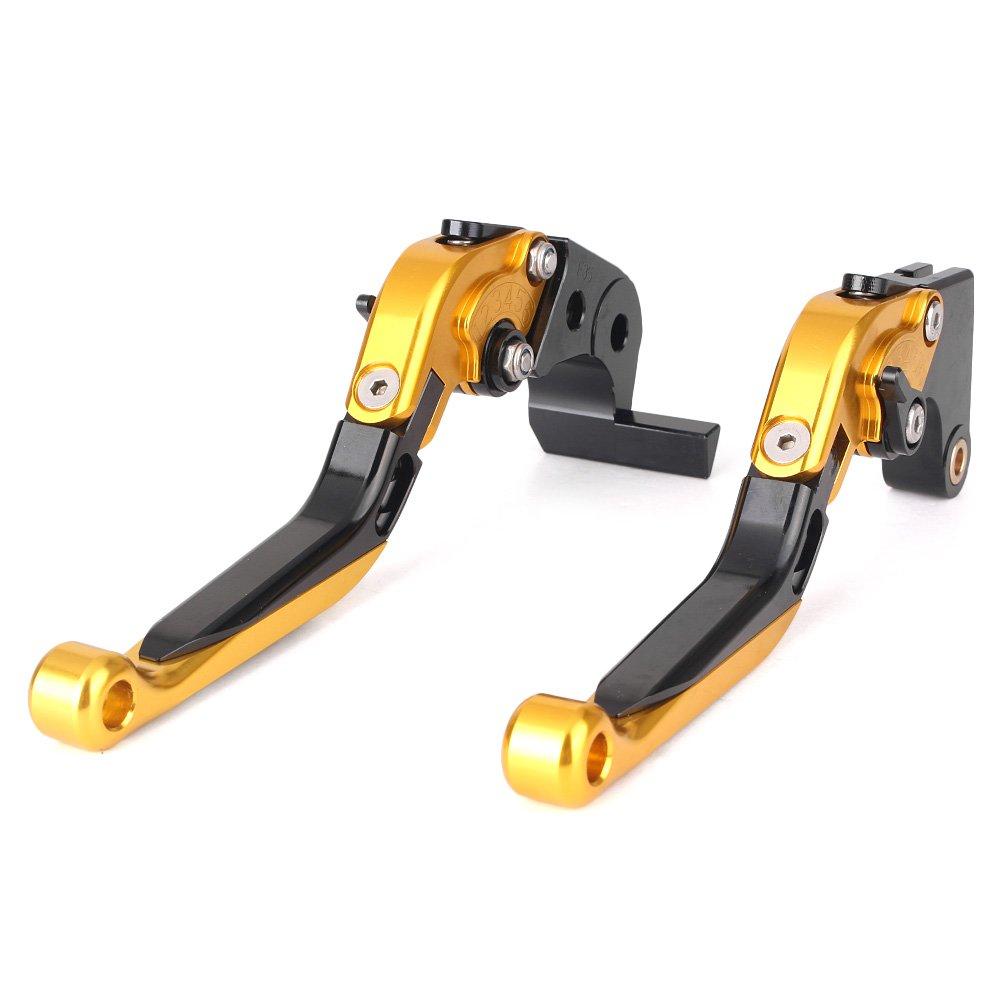 Mallofusa Motorcycle Brake Clutch Lever Set Adjuster Retractable Telescopic 6 Level Adjustment Genuine Replacement