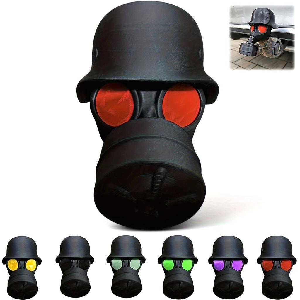 Cover Cap for Trailer Coupling, Fun Helmet Trailer Hitch Cover, Trailer Coupling Protective Cap, Car Decoration Accessories