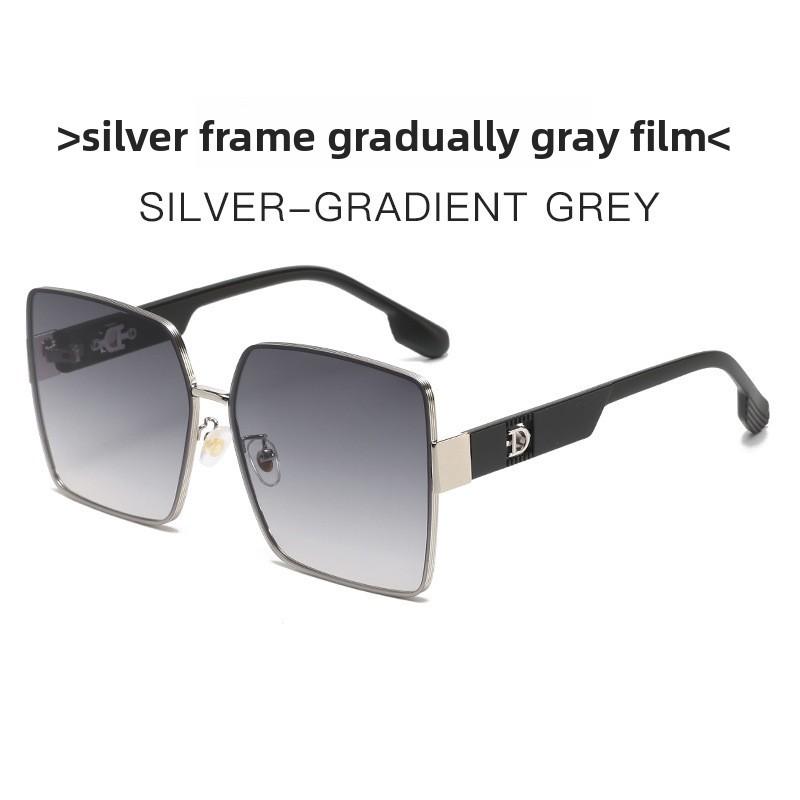 Fashion Oversized Square Sunglasses With Gradient Lenses For Casual Wear And Sun Protection