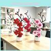 Artificial Plum Blossom Miniature Plant For Home Decor And Photography Backdrop