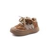 2025 winter new children's shoes boys and girls velvet Korean version of German training shoes children soft-soled non-slip student shoes