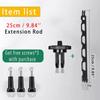 For Gopro Extension Rod Bracket Mount for Insta360 X4 Helmet Aluminum Alloy Extension Arm Motorcycle Action Camera Accessories