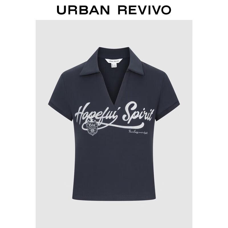 UR Women s Letter Print Slim-Fit T-Shirt S