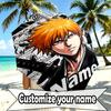Custom Name Personalized BLEACH Print Umbrella, Auto Open Close, 8‑Rib Sturdy Frame, Commute Camping Hiking Use, Birthday Gift