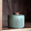150ml Ceramic Tea Canister Coarse Pottery Tea Storage Canister Moisture-proof Storage Canister