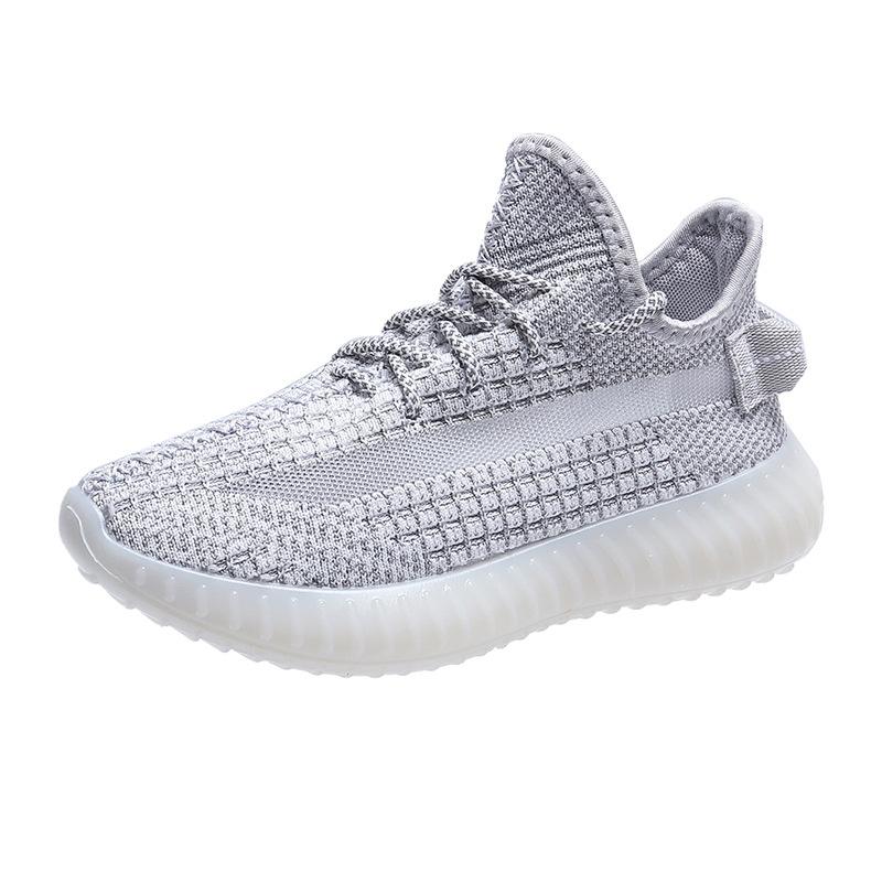 Summer New Coconut Shoes Women's Shoes Children's Students Ins Jelly Transparent Bottom Running Casual Sports Fly-woven Shoes