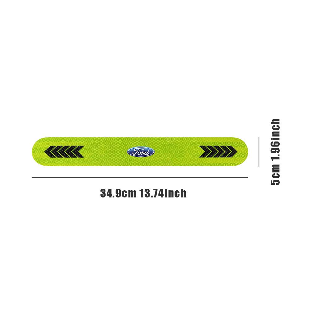 Car Reflective Warning Strip Tape Secure Reflector Stickers Center Cover For Ford Focus 3 MK2 Ranger Fiesta Mustang Kuga Mondeo