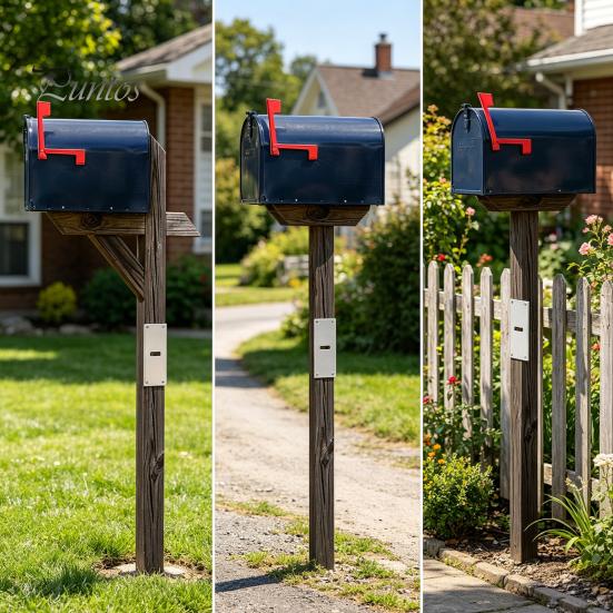 Wood Post Extender Bracket Mailbox Brackets, Fence Extension Heavy Duty Easy Install Stainless Steel Mender Tools for 4x4 Wooden Posts