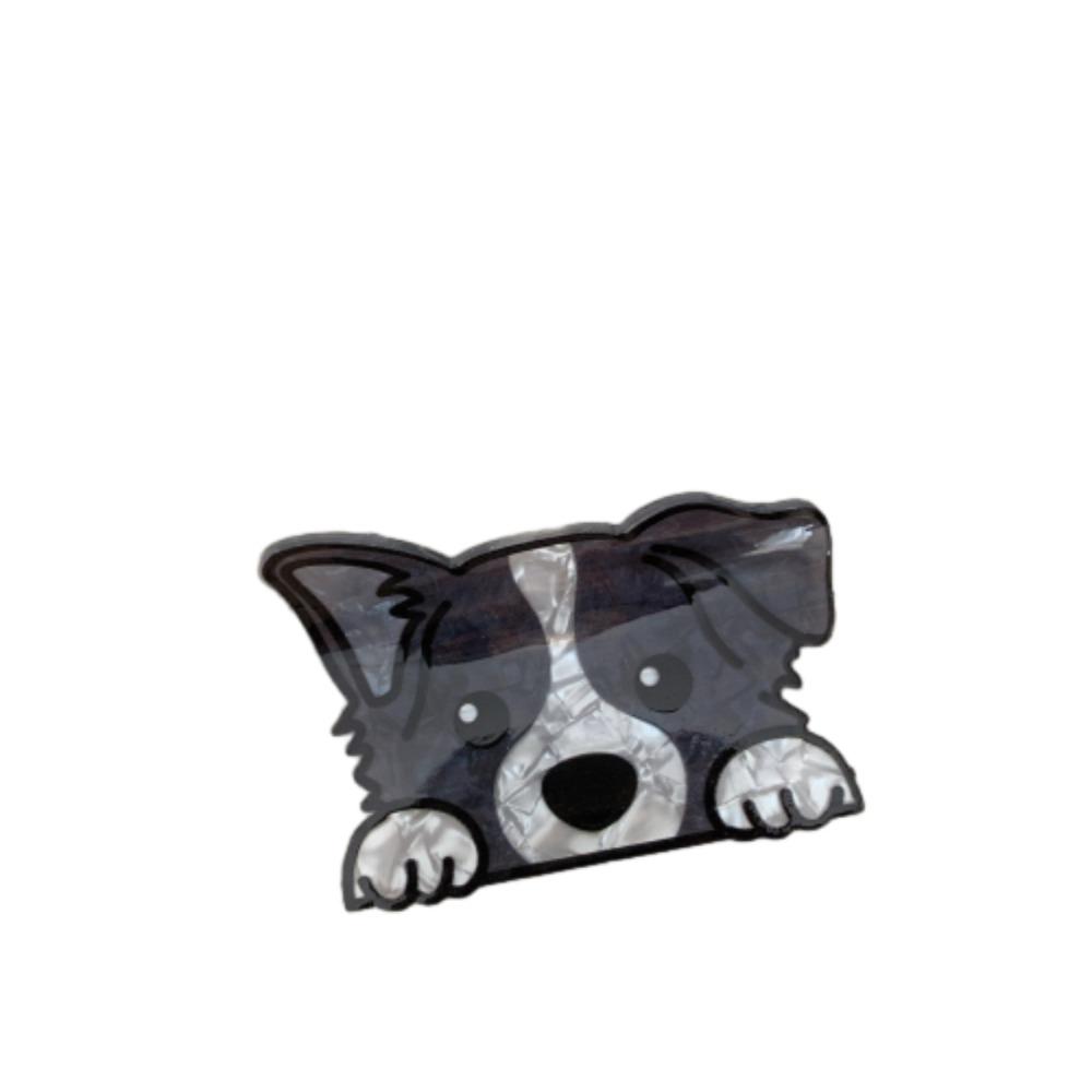 Puppy Cartoon Dog Hair Claw Acrylic Hair Clip Chihuahua Small Shark Clip  Woman
