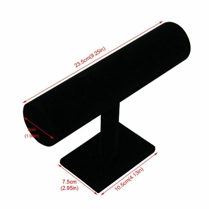Velvet Stand Bransoletka Chain Bangle Watch Biżuteria T-bar Rack Holder Display
