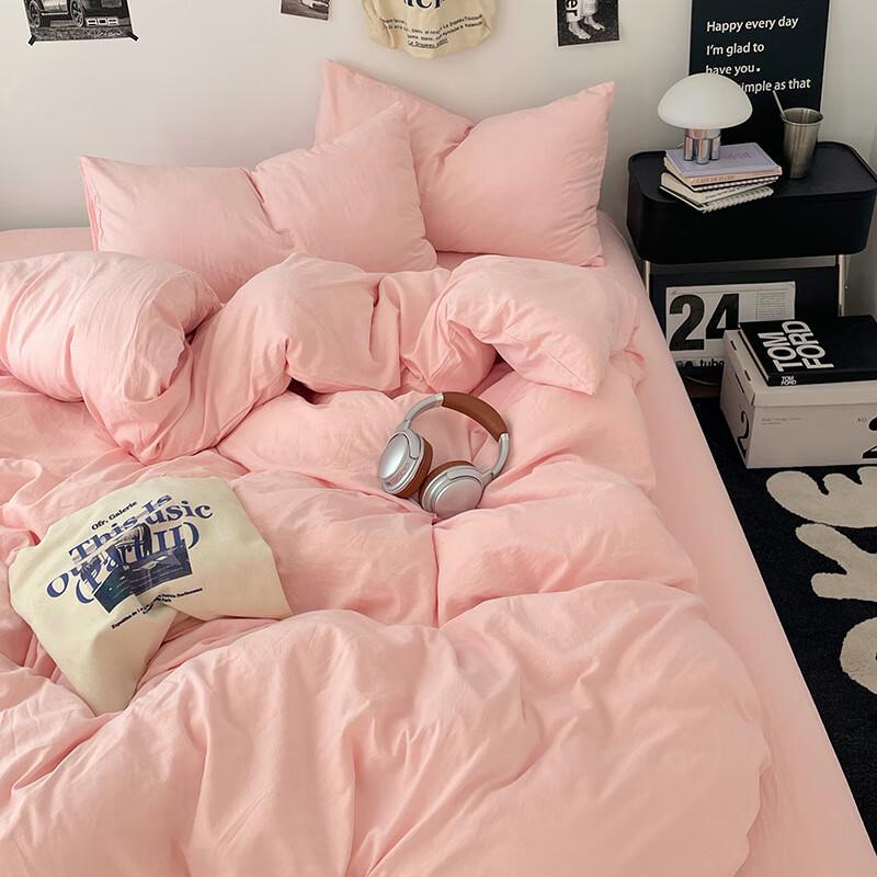 Brushed Washed Cotton Duvet Cover Set