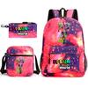 Rhythm box cartoon animation primary school schoolbag sprunki fourth grade lightweight burden reduction large capacity backpack bag