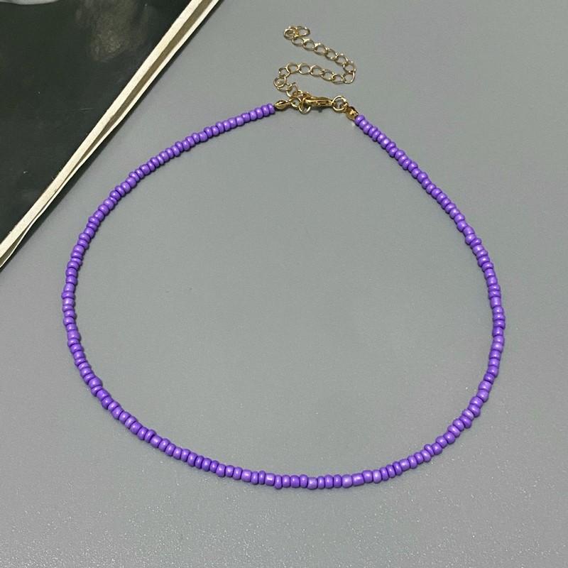 NEW Simple Seed Beads Choker Women Korean Fashion Charm Colorful Handmade Boho Collar Chain Neck Necklace Femme Jewelry Gift