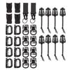 30pcs Attachments Molle Bag Backpack Vest Belt High Quality D-Ring Locking Gear Clip Web Dominator Elastic Strings Accessory