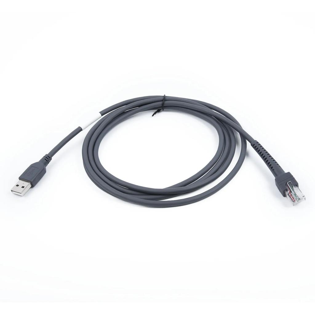 1pc Serial Cable 6.6ft USB Cable For LS1203 LS2208 LS4208 AP DS9208 Computers Connectors Symbol Barcode Scanner