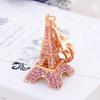 Double Eiffel Tower Key Chain Handbag Hanging Keyring