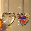 1pcs Crystal Suncatcher Ball Heart Prisms Pendants Chandelier Window Hanging Ornament Rainbow Crystal