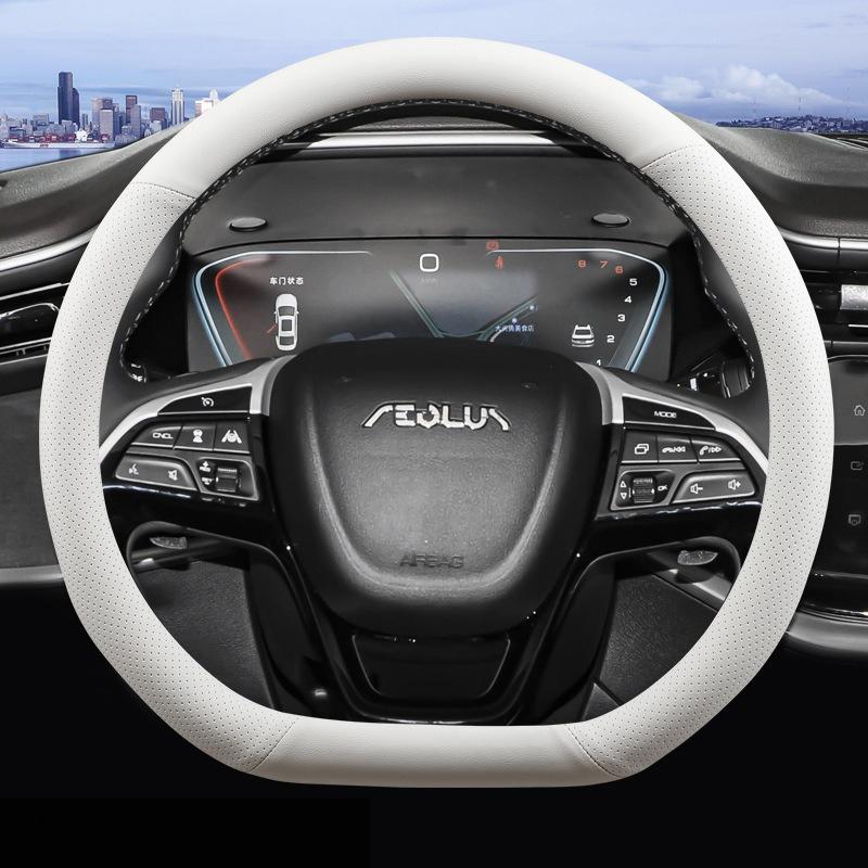 Ultrathin Leather Nonslip Car Steering Wheel Cover For Dongfeng Aeolus Yixuan Max GS EV E70 Huge Haoji Interior Accessories