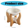 Decorative Ceramics Essential Oil Warmer Wax Melt Burners Diffuser withTealight Candle Holder Wood Stand Home Decors
