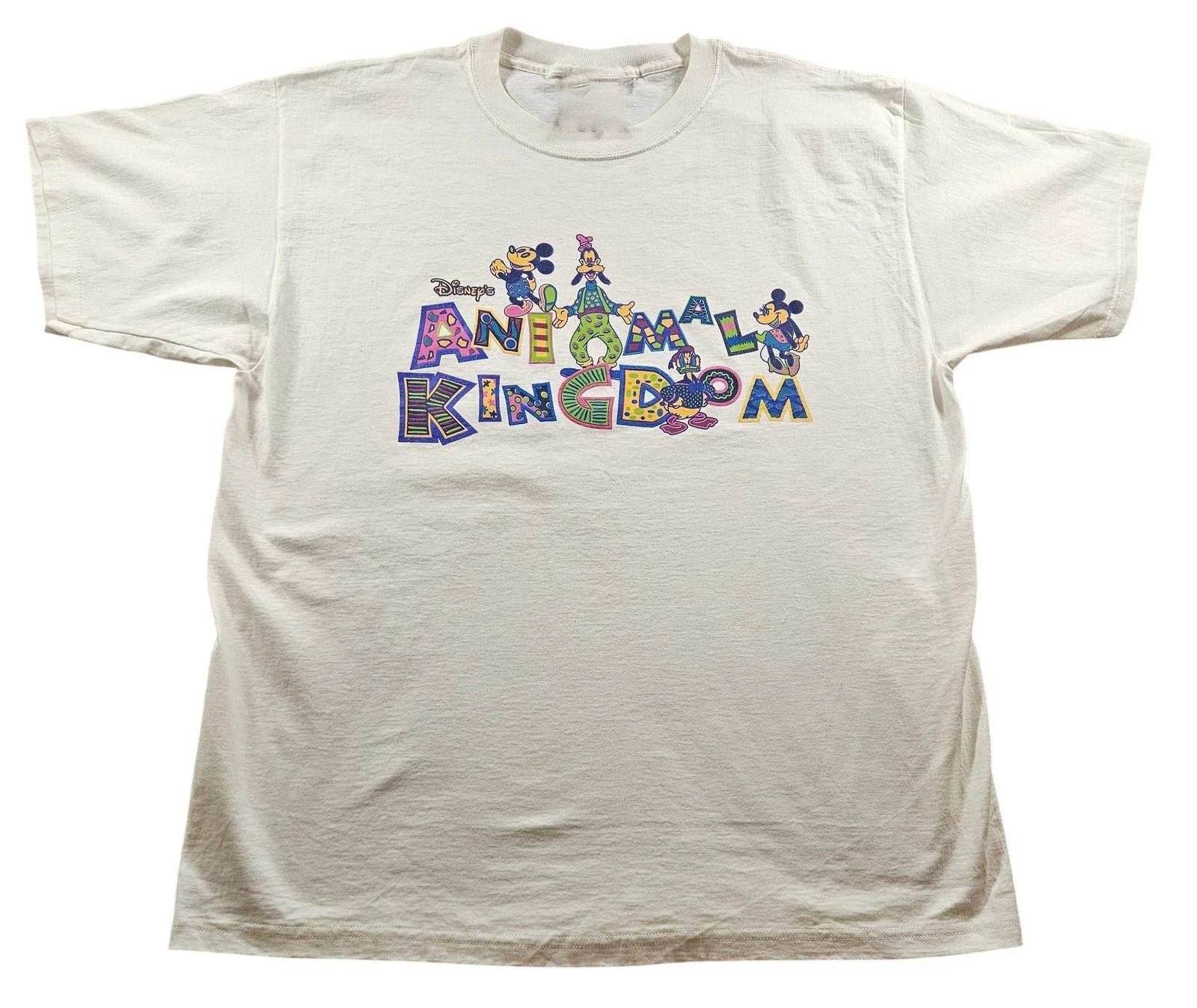 NEW Disney Animal Kingdom Shirt Size S-5XL Mickey Goofy Donald 90s Reprint 4XL