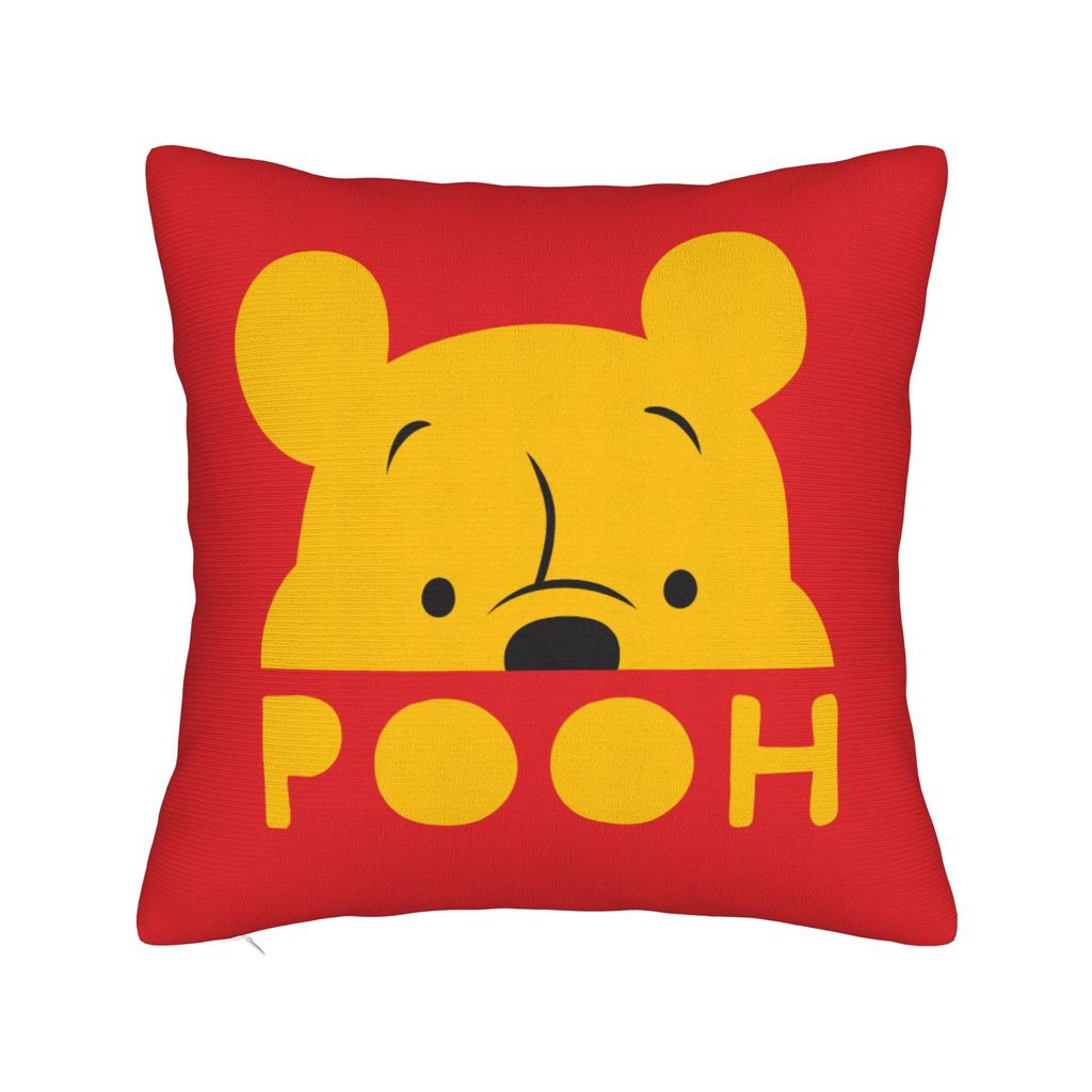 Winnie The Pooh And Tigger Square Pillow Cases Cute Bee Cushion Cover Customized Zipper Decor Pillowcase for Home