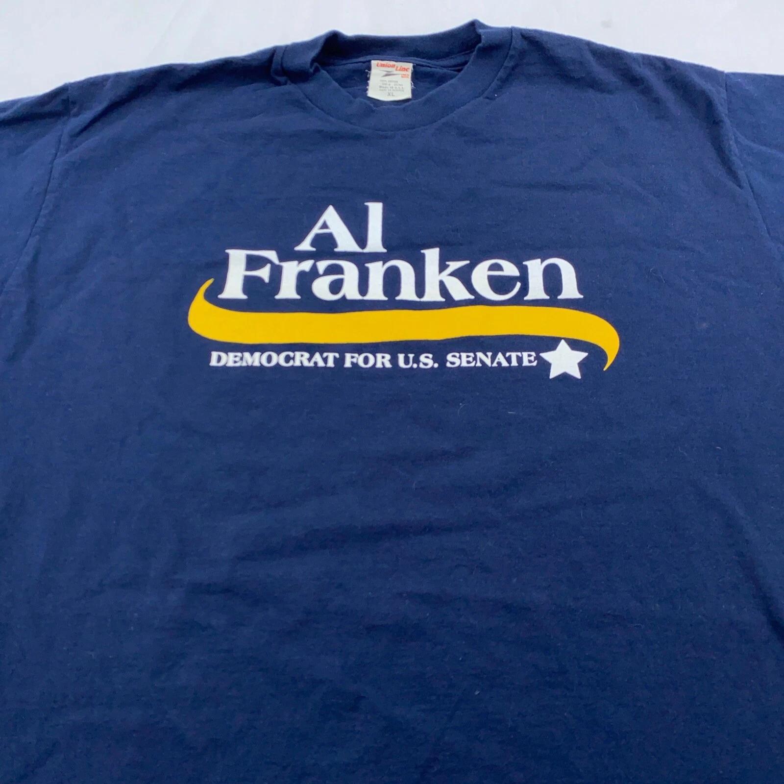 vintage AL FRANKEN DEMOCRAT FOR U.S SENATE T-Shirt LARGE/XL snl S