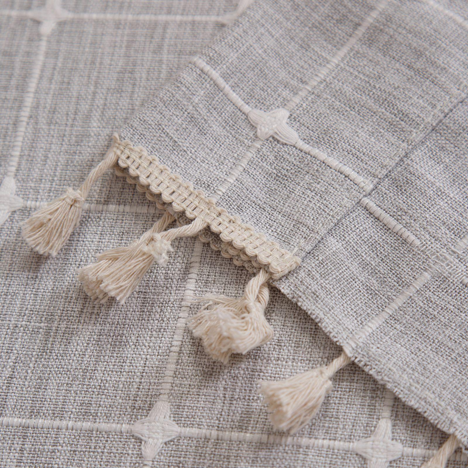 

Современные простые водонепроницаемые шторы из окрашенного в пряжу хлопка и льна, однотонные, полузатеняющие, небольшие, свежие, для гостиной, балкона, легкие шторы из хлопка и льна 132*160 серый