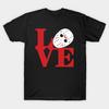 Men Black Print T-shirt Love Friday The 13Th No-Cut Transfer Paper Print Cotton Tshirt