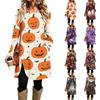 Women's Casual Printed Long Sleeve Round Neck Dress for Everyday Fashion