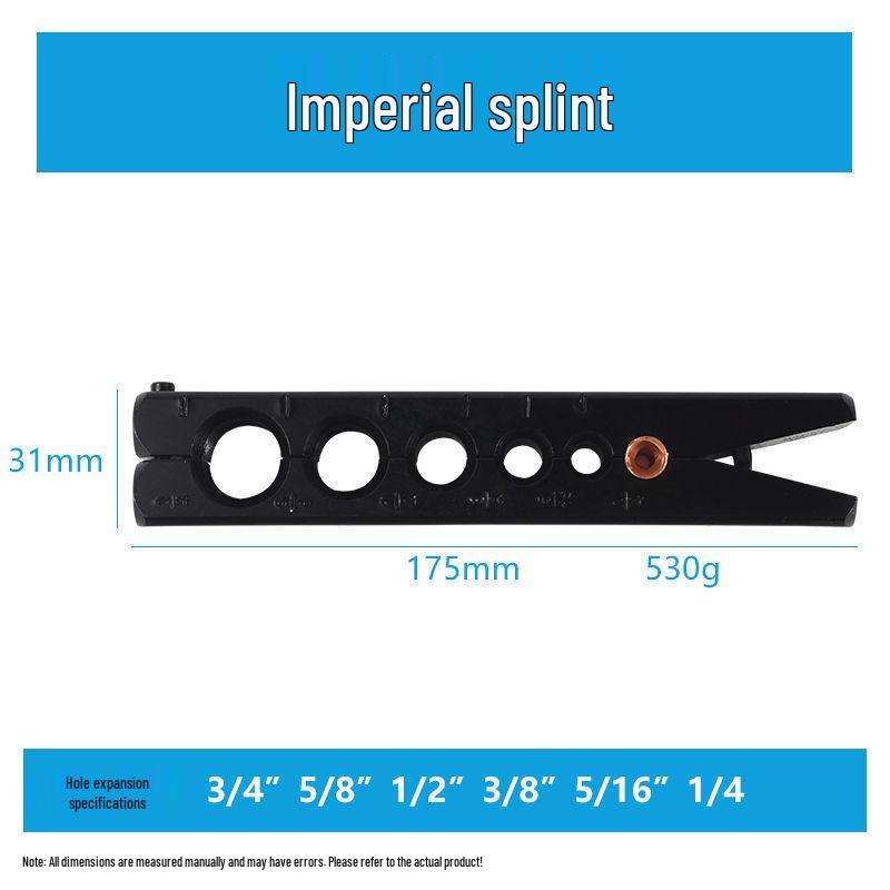 10-Piece Copper Tube Expander Set with Cutter, Flaring, and Seven-Hole Riveting Tools