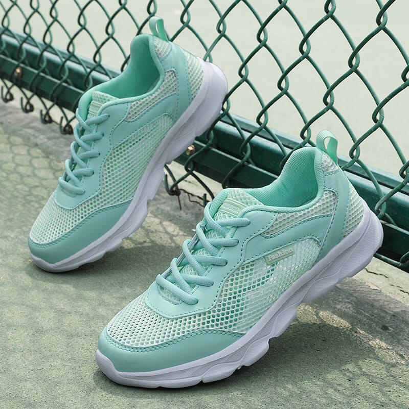 2026 summer new sports shoes large net hollow women's casual shoes lace-up versatile women's shoes