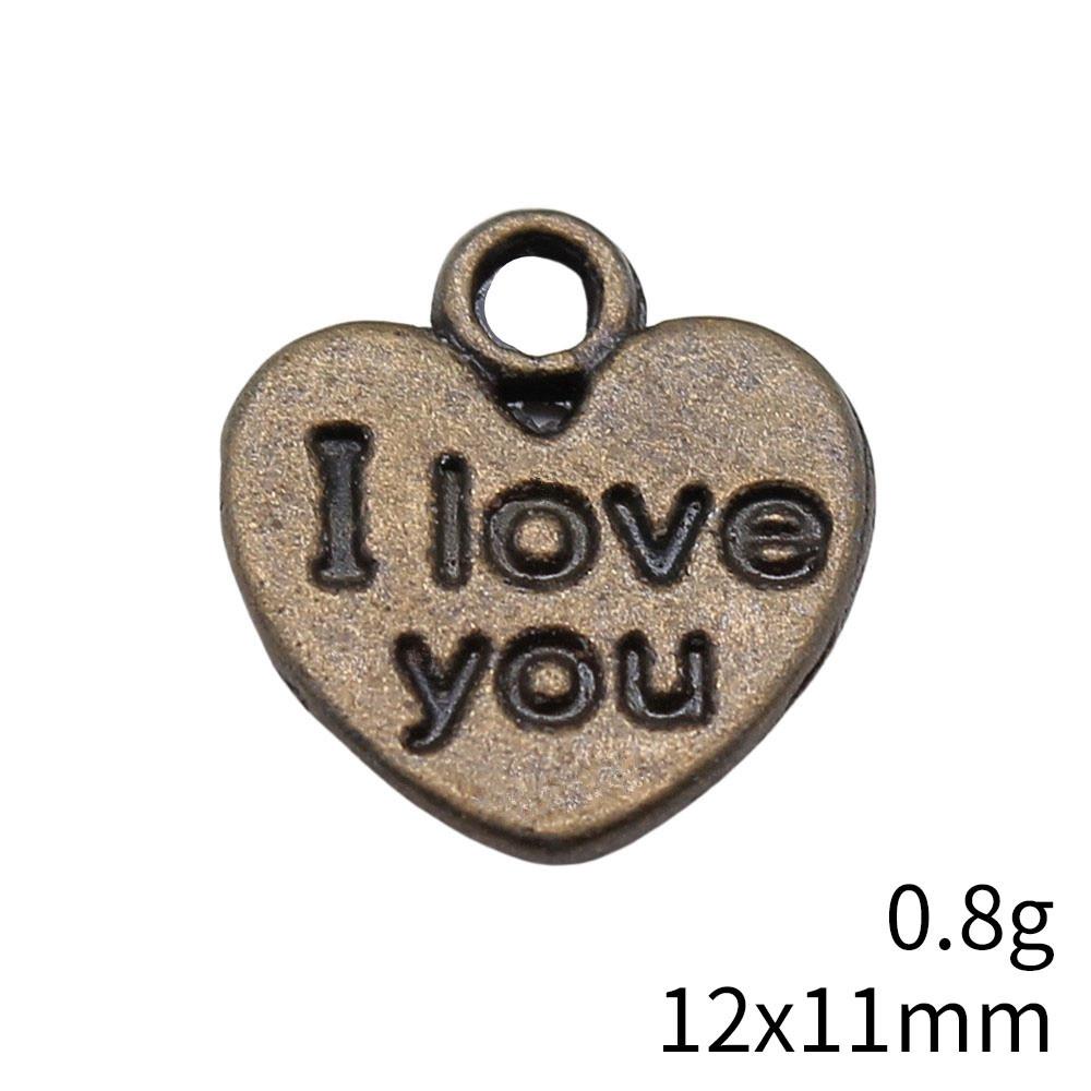 Valentine's Day Charm Phone Love Heart Tags Best Friends Charms Pendant Art Supplies Craft Pendants