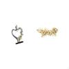 Romantic Couple Figurine Sculpture with Nordic Leaves Art for Bedroom Wedding Dining Room Bookshelf