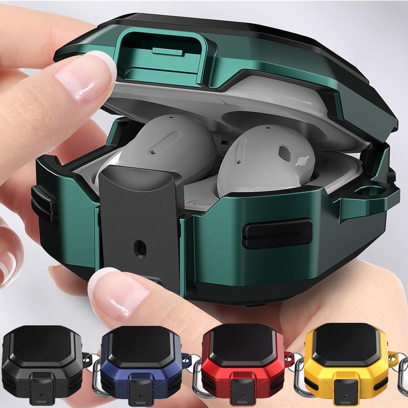 Armor Shockproof Case for Samsung Galaxy Buds 4 / Buds 4 Pro Earbuds Accessories Cover Keychain Switch Earbuds Shell