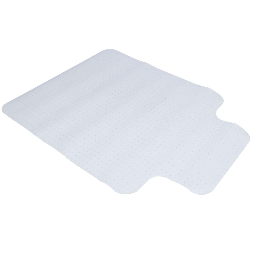 T Shaped PVC Transparent Non Slip Chair Mat with Studded Bottom for Home Office Carpet Floor