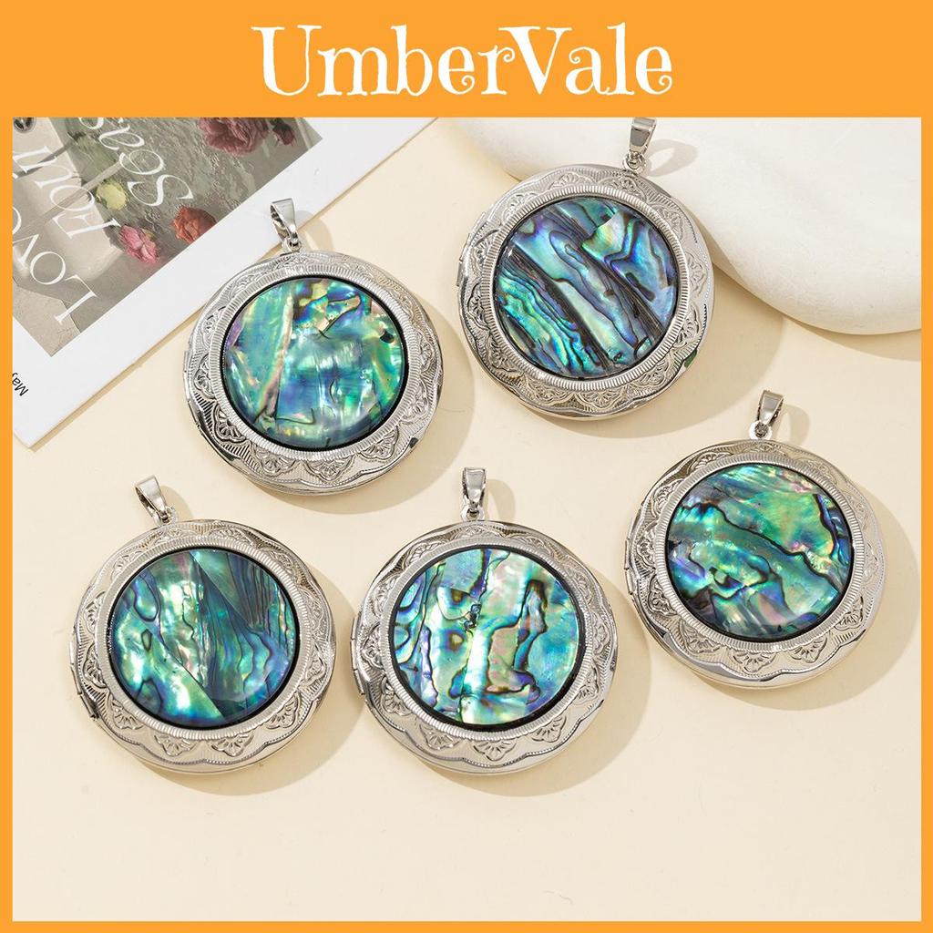 Copper Abalone Shell Pendant Necklace With Minimalist Design For Summer Jewelry Collection
