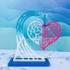 Large Ornament Love Heart Molds Silicone Mould for Engagement Wedding Gift