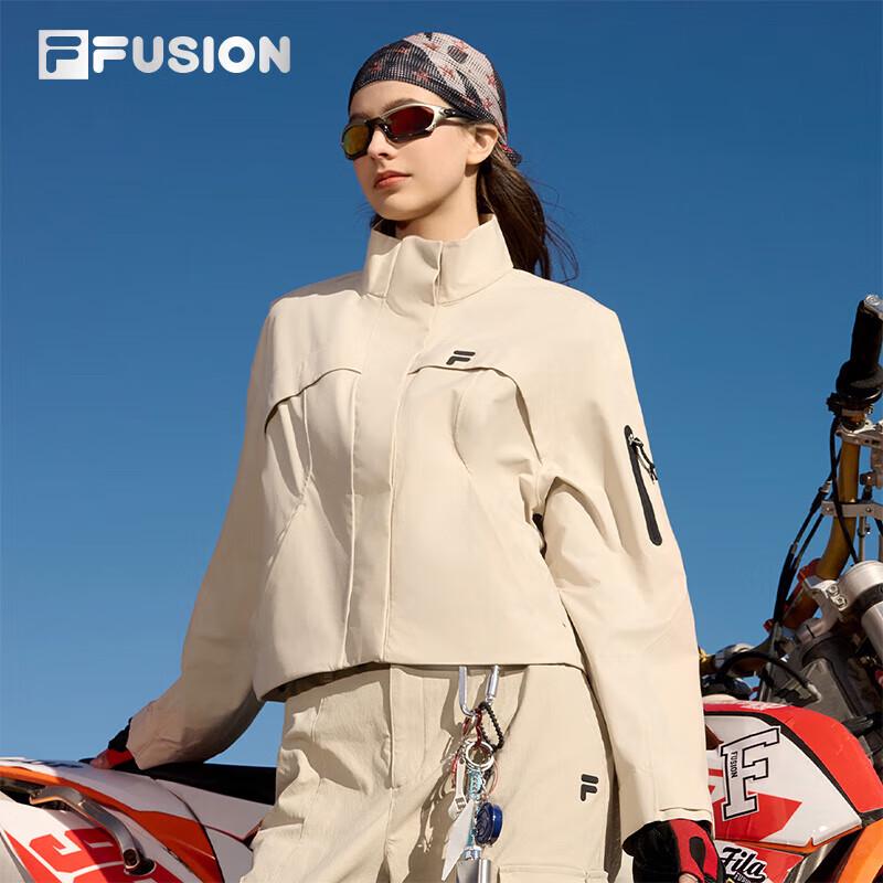 FILA FUSION Women s Casual Waterproof Short Windbreaker Jacket XS