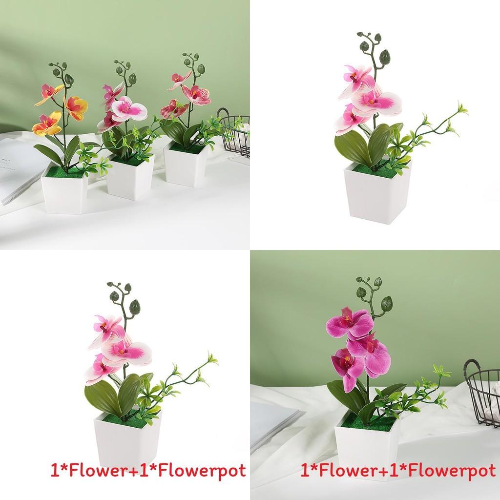 Faux Orchid Arrangement With Injection Molding For Table Centerpieces And Gifts