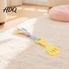 Indestructible Dog Tug Toys Spatula Shaped Chew Toy with Braided Fabric Rope Interactive Puppy Teething Durable Chewing Toy Pet Molar for