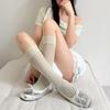 Ladies' Stockings Korean Solid Color Dopamine Sweet Sexy Fashion Simple Versatile Lace Hollow Lolita Jk Pile Calf Socks For Girl
